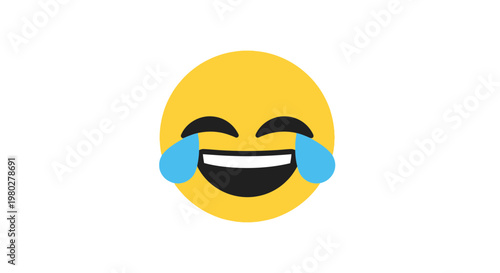 Face with Tears of Joy Emoji Icon - Laughing Out Loud Emoji