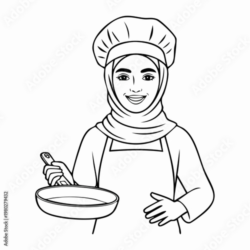 Minimal Line Portrait of a Face with Colorful Eyes.