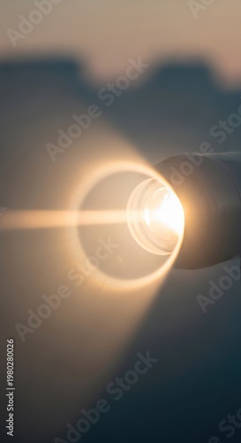 Bright Light Illuminates Tunnels Mysterious Depths.