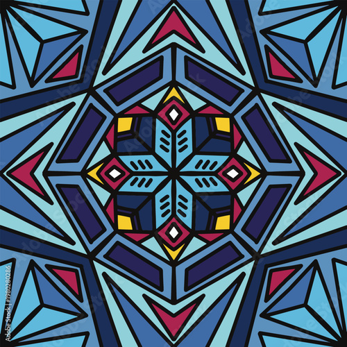 Seamless mandala vector pattern with decorative and symmetrical textile texture.
Fully editable and scalable vector design suitable for fashion fabric, clothing, sweaters, scarves, blankets, home deco