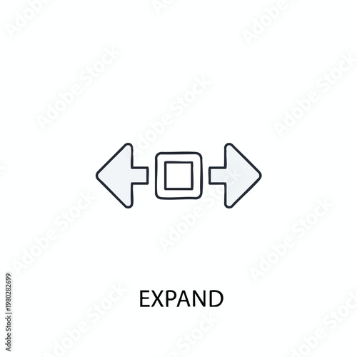 Close up of Multimedia Display Icon with Expand Button