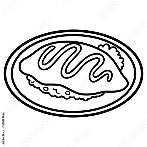Omurice Vector 