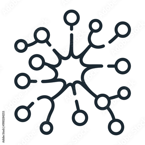 A chemical structure diagram of neopentane with its branched alkane configuration