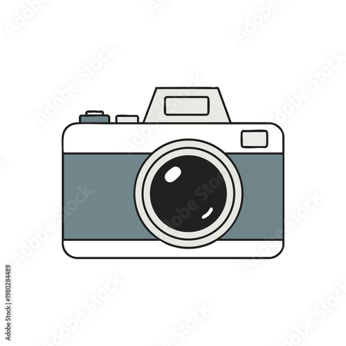 Vintage Camera with Film Roll Photography Equipment for Creative Photo Shooting