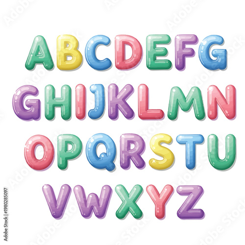 Colorful Alphabet Letters in 3D 2.