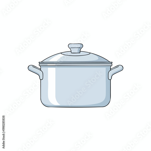 Clean Classic Cooking Pot with Lid for Kitchen and Meal Preparation