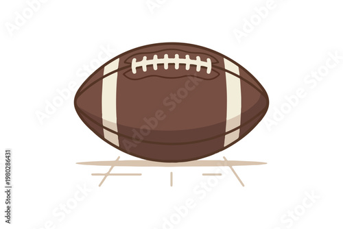 simple american football gridiron ball vector