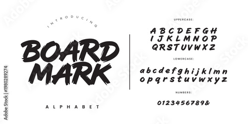 Board Mark Bold Marker Script Font for Casual Branding Logo and Creative School Poster Design