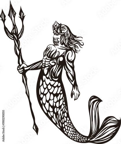 ポセイドンのシンボル・ロゴマークデザイン