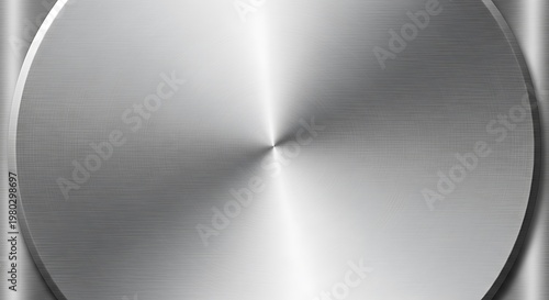 Circular brushed metal texture with radial gradient and subtle imperfections