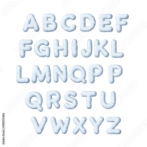 Alphabet letters in 3D format 1.