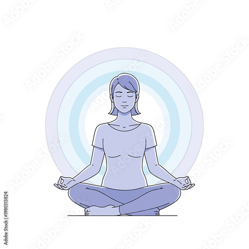 Woman Sitting in Meditation Posture 18.