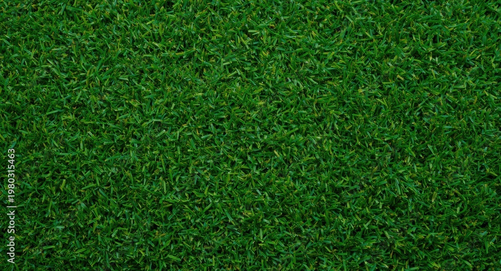 Fototapeta premium Synthetic turf with vibrant green color and lush dense grass texture background