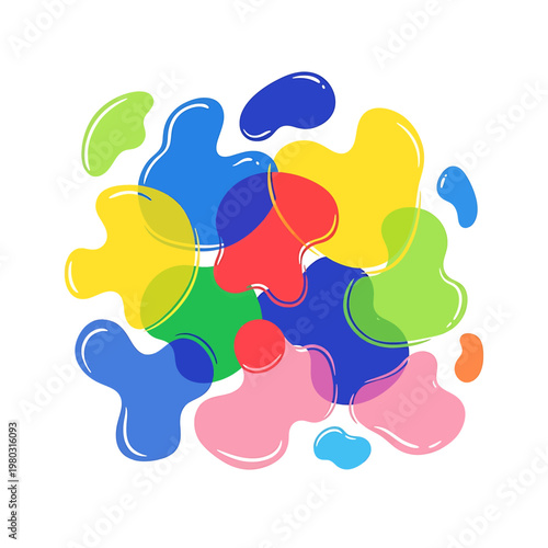 Colorful puzzle pieces together jigsaw.