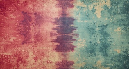 Vintage style dirty tie dye design with abstract grunge elements