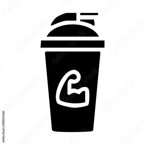 Protein Shaker Bottle Icon