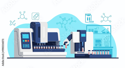 Automated Laboratory Equipment for Scientific Research and Medical Testing