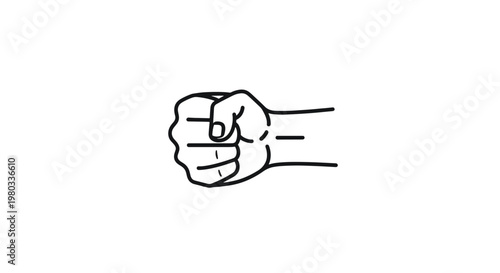 Fist bump gesture symbolizing strength and unity