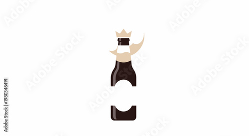 A whimsical bottle opener with a king.