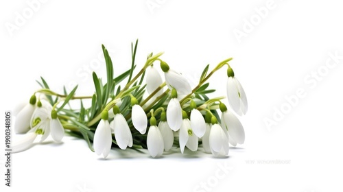 Celebrate the first whisper of spring with these elegant and pure white snowdrops.