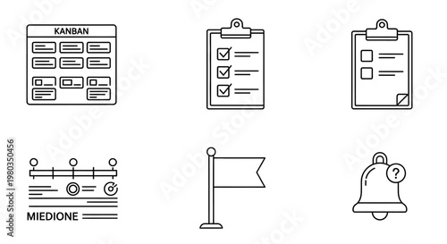 Business icons and symbols set.