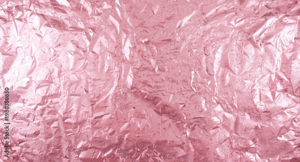 Fototapeta premium pink foil background highlighted by rose gold metallic shimmer effect