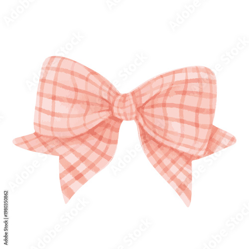 red bow isolated on white background