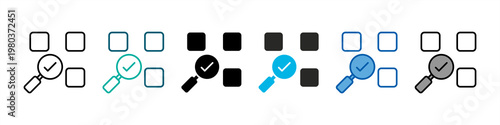 Inspection Single Icon Pack Multistyle