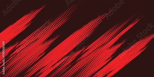 black red dragon decal brush fire volcano lava sakura Asia Japan anime style illustration sporty background banner style illustration. modern