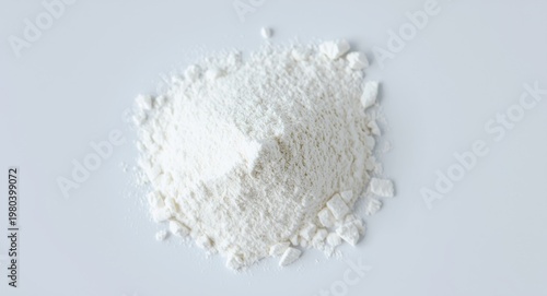 White powdered magnesium hydroxide solid laxative easing digestive discomfort