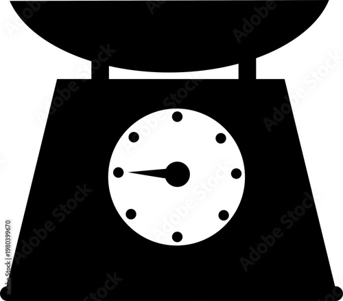 kitchen scales isolated on white background