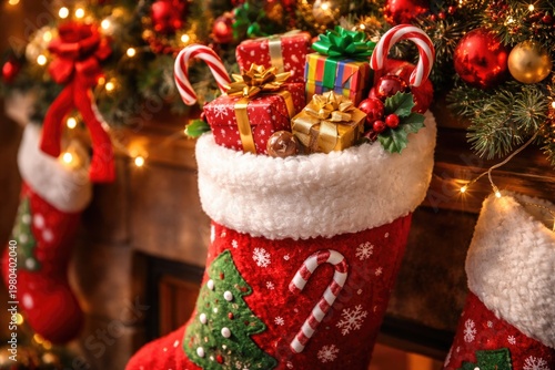 Festive Christmas stocking ...