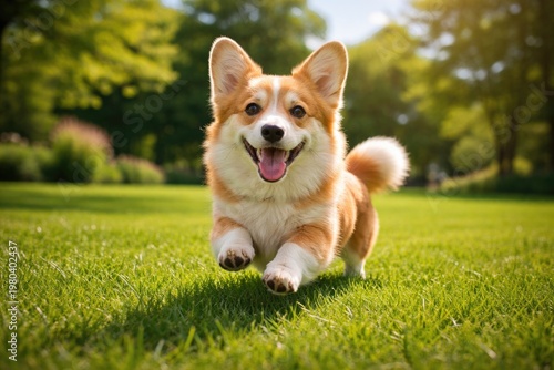 Delightful pet enjoying a p...