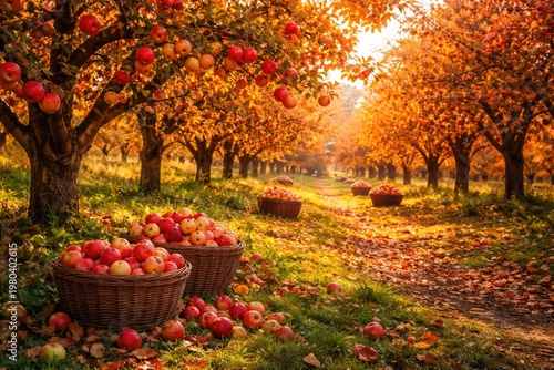 Autumn Orchard Harvest with...