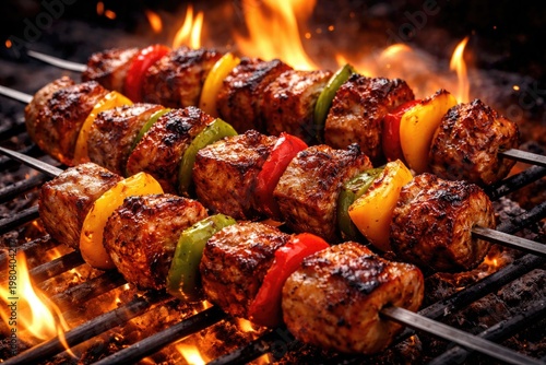 Grilled Pork Kabobs with Co...