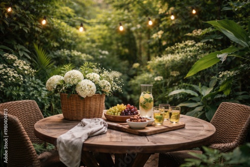 Garden Dining Table Set wit...