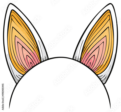 Cute Bunny Ears Headband Easter Celebration Festive Joyful Springtime Accessory Decorative Symbol