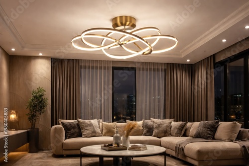 Modern ceiling fixture with...