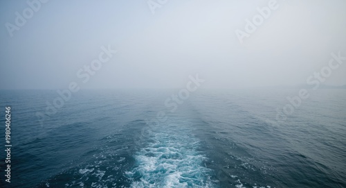 Tranquil sea panorama with ...