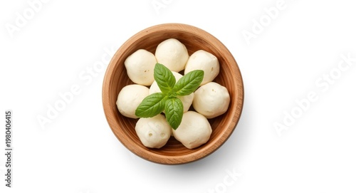 Small mozzarella balls with...