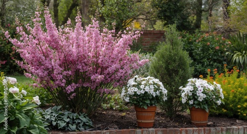 Supporting blossoming plant...