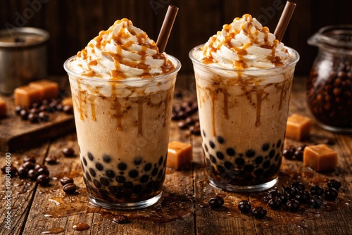 Refreshing cold coffee beve...