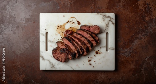 Top perspective of grilled ...