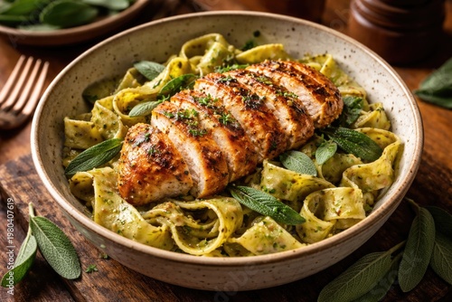 Tasty pasta bowl featuring ...