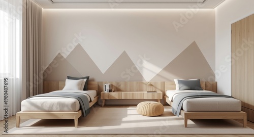 sleek children's room inter...