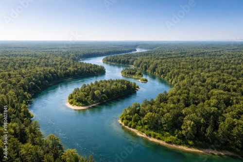 Aerial perspective of a twi...
