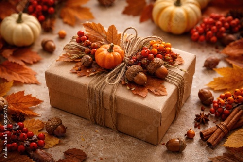 Autumn themed gift box feat...