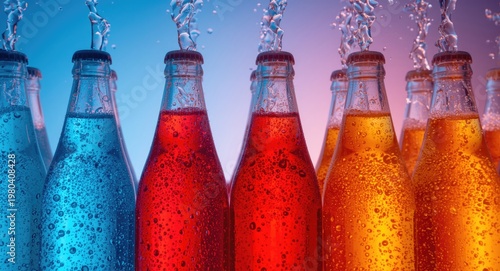 Vividly tinted carbonated b...