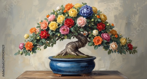 Vibrant floral arrangement ...
