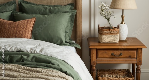Stylish bedroom arrangement...